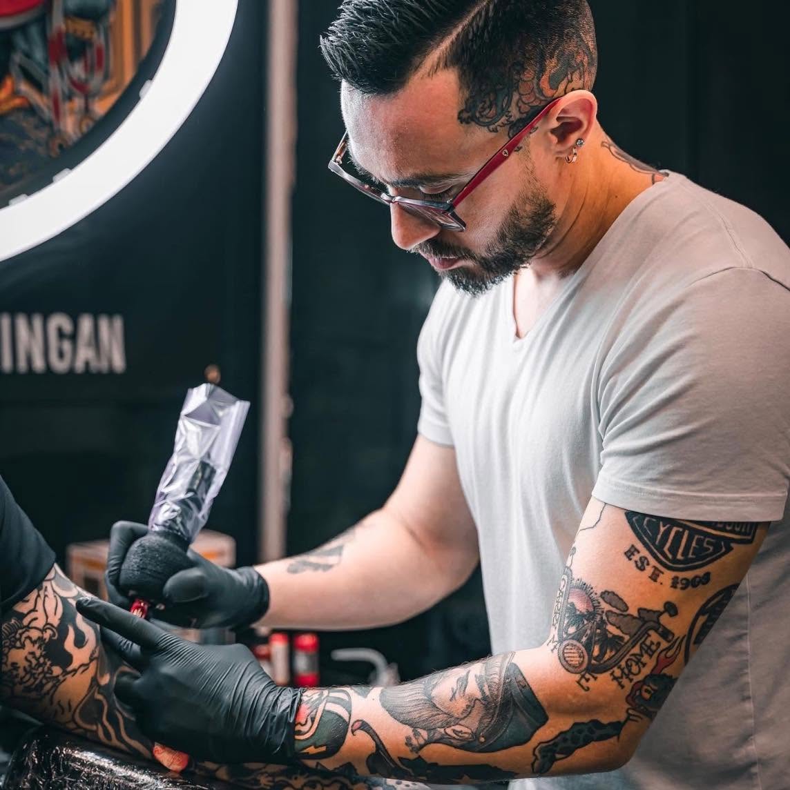 Manny Abete, resident tattoo artist at Paragon Tattoo Studio