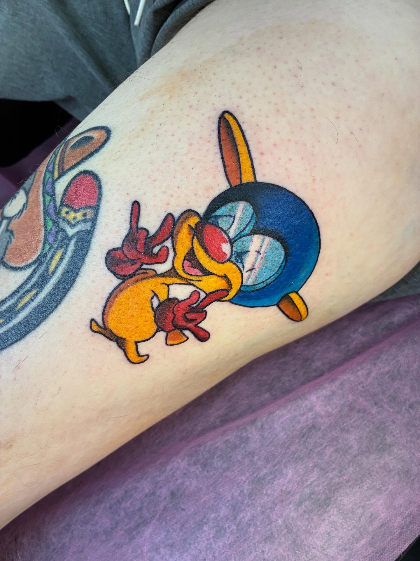 Anime-inspired character tattoo by Sheryl Mei